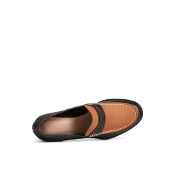 Seaport Two-Tone Penny Heel