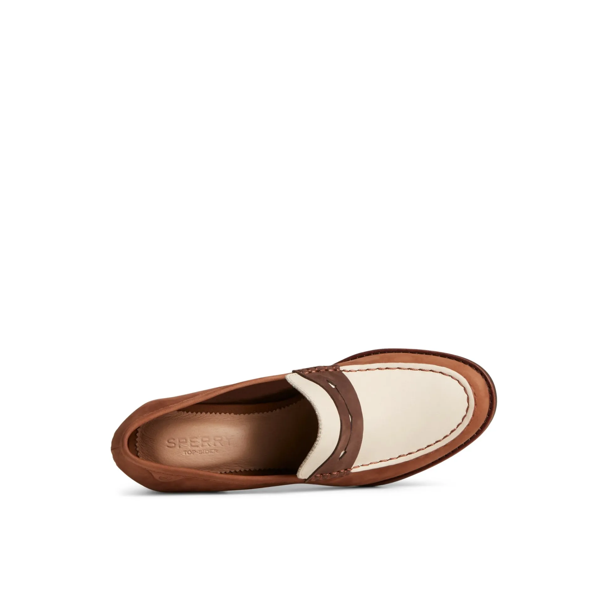 Seaport Two-Tone Penny Heel